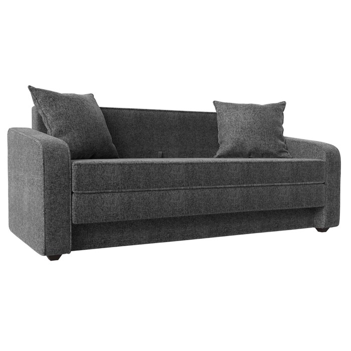 Прямой диван «Лига 013», механизм раскладной, рогожка, цвет серый