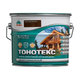 Состав защитно-декоративный Тонотекс "KRONA" палисандр-шоколад 3 л