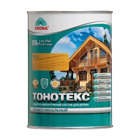 Состав защитно-декоративный Тонотекс "KRONA" сосна 0,9 л