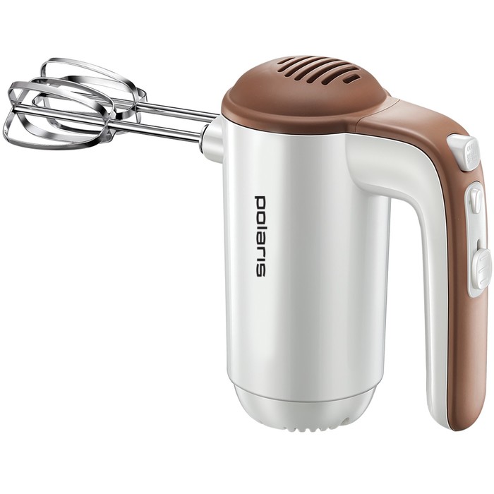 

Миксер Polaris PHM 7016, ручной, 700 Вт, бело-коричневый