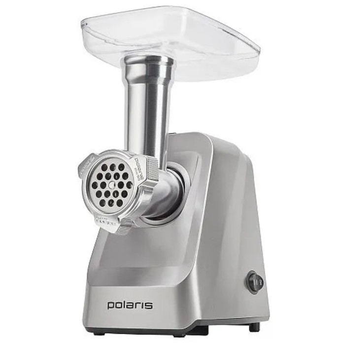 

Мясорубка Polaris PMG 2077, 2000 Вт, 2 кг/мин, реверс, 4 насадки, серая