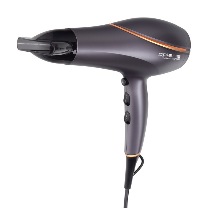 

Фен Polaris PHD 2290Ti Tourmaline PROF, 2200 Вт, 3 режима, 2 скорости, 1 насадка, хол.воздух