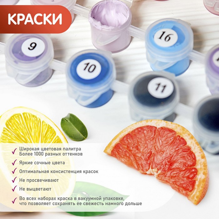 

Картина по номерам 35 × 88 см «Панно» «Зебра на чёрном фоне» 7 цв.