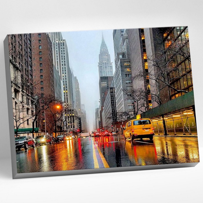 Картина по номерам 40 × 50 см «Нью-йорк. МанХэттен» 32 цвета