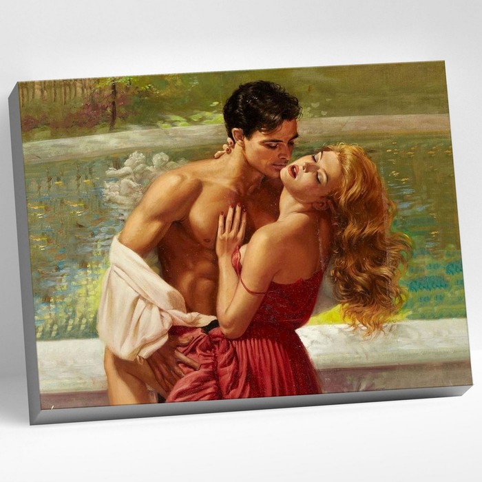 Картина по номерам 40 × 50 см «Страстная любовь» 22 цвета картина по номерам genshin impact диона 22 цвета 30 x 40 см