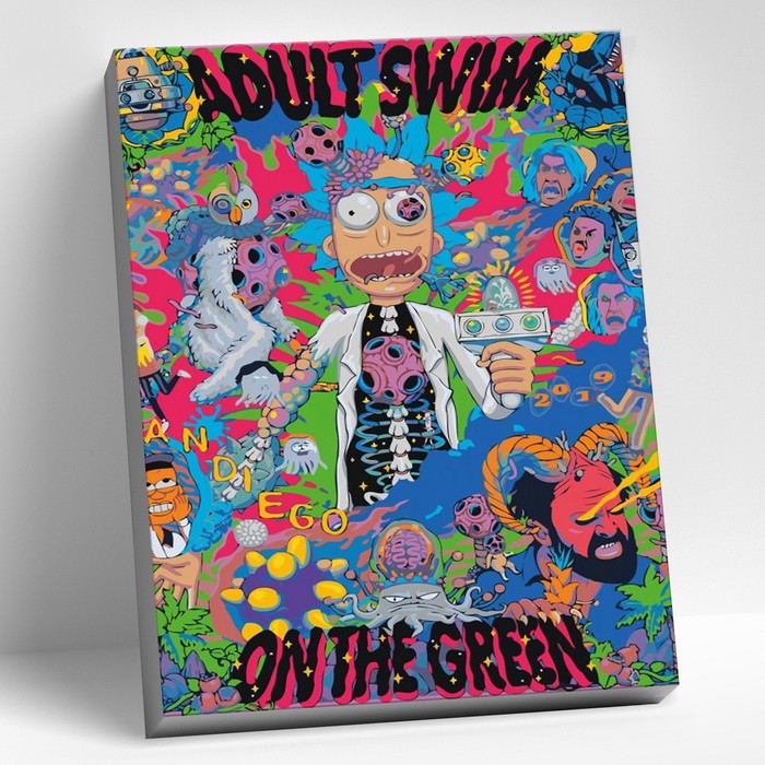 

Картина по номерам 40 × 50 см Rick and morty «Рик и морти» 34 цвета