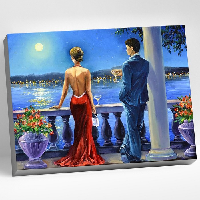 Картина по номерам 40 × 50 см «Романтический вечер» 36 цветов