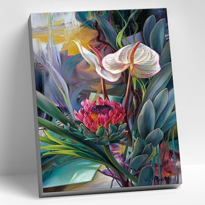Картина по номерам 40 × 50 см «Тропическое искусство» 31 цвет картина по номерам 40 х 50 см тропическое искусство 31 цвет
