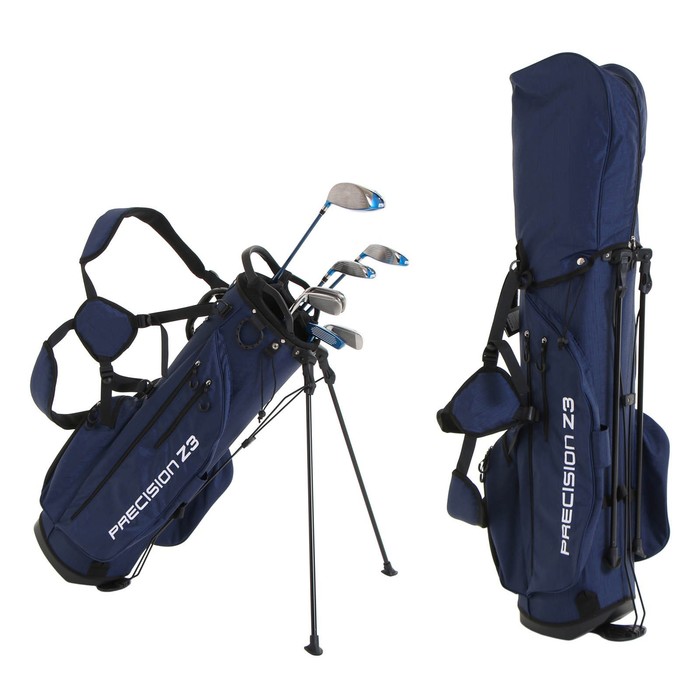 Сумка для гольфа PGM, для клюшек, отверстие 18х21 см, 125х30х33 см, темно-синяя сумка для гольфа pgm для клюшек отверстие 17 х 23 см нейлон 124 х 34 х 37 см