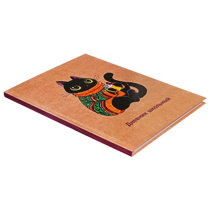 фото Дневник твердая обложка 1-11 класс 48 листов, "свитер", обложка картон 7бц, глянцевая ламинация, шпаргалка alpha-trend