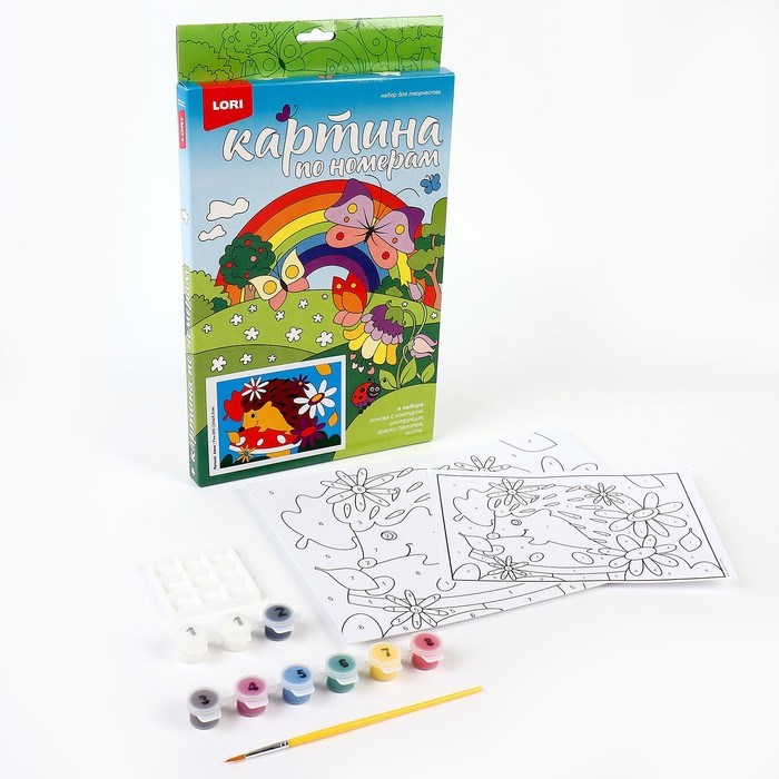 

Картина по номерам для малышей «Весёлые картинки» «Летний ёжик»