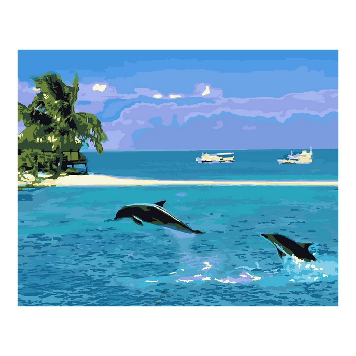 

Картина по номерам на картоне 40 × 50 см «Морские красоты»