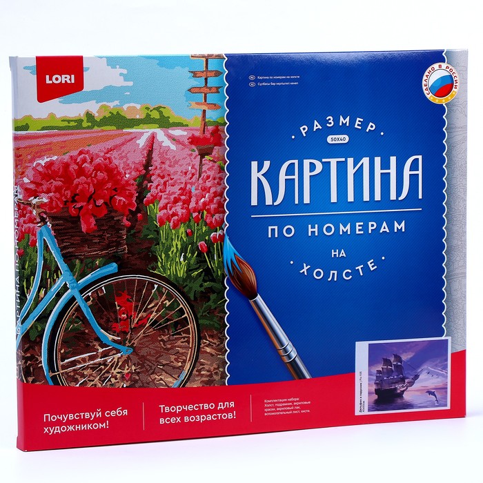 

Картина по номерам холст на подрамнике 40 × 50 см «Дельфин и парусник»
