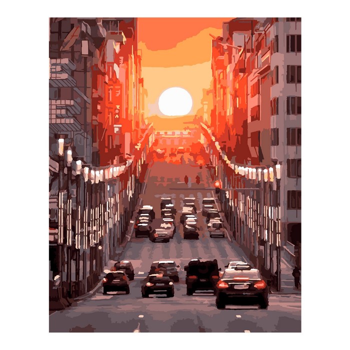 Картина по номерам холст на подрамнике 40 × 50 см «Дорога к солнцу» картина по номерам дорога к солнцу рх 081
