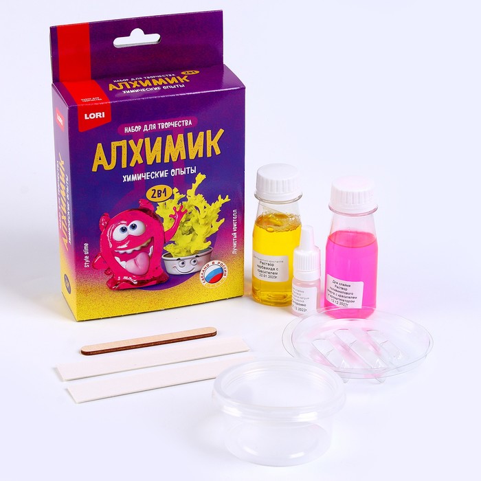 

Химические опыты 2 в 1 «Style slime и Лучистый кристалл»