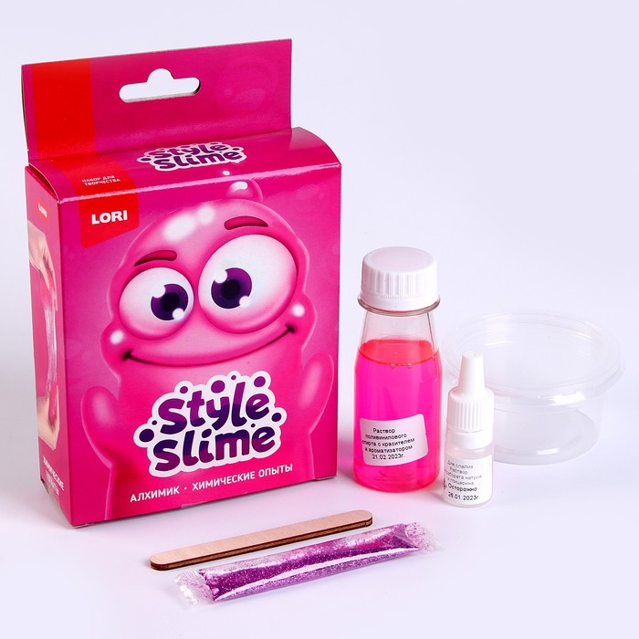 Химические опыты Style Slime «Розовый»