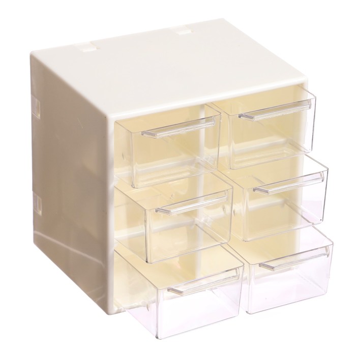 

Органайзер-подставка настольный deVENTE Cube 11,8 х 12,2 х 9,7 см, пластик, белый