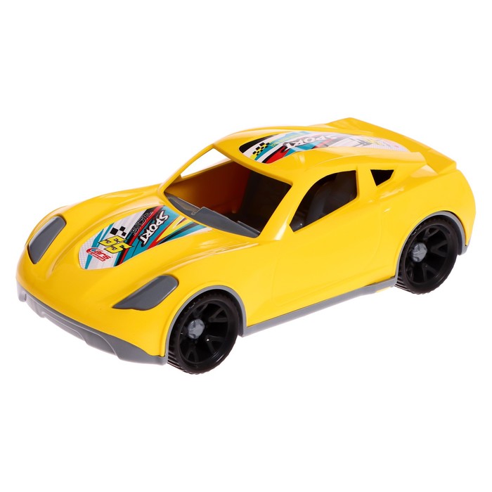 Машинка Turbo V, цвет жёлтый, 18,5 см