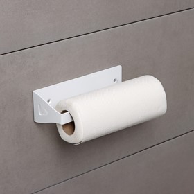 Держатель для бумажных полотенец ЛОФТ, 240×60×75 мм, цвет белый