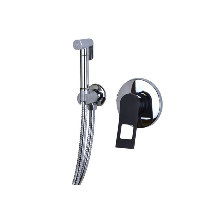 Смеситель для биде Bronze de Luxe Element EL28CB, с гигиеническим душем, встраиваемый, хром   977263