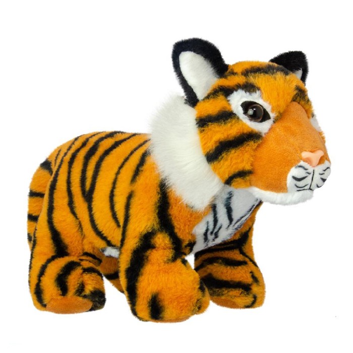 Мягкая игрушка All About Nature «Животный мир», «Тигр» , 28см мягкая игрушка all about nature животный мир леопард 34см