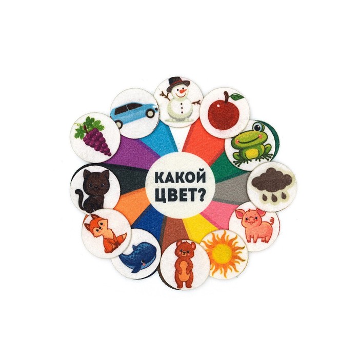 

Игра-конструктор «Какой цвет», с игровым полем, 12 деталей