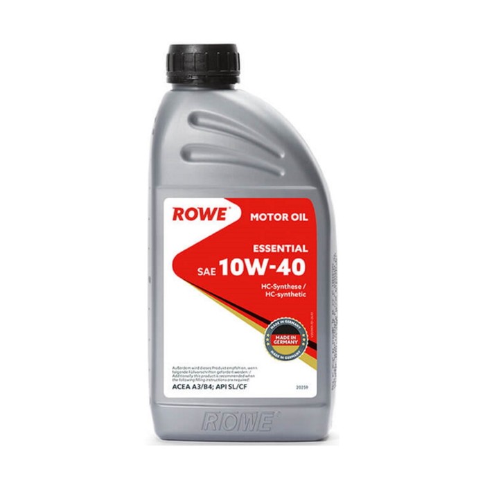Масло моторное Rowe 10/40 Essential, A3/B4, SL/CF, синтетическое, 1 л