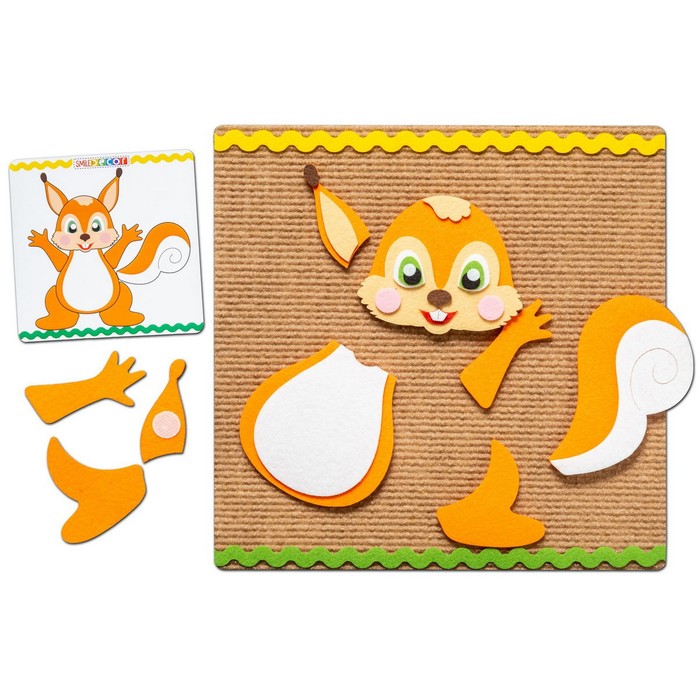 фото Коврик-пазл «белка» smile decor