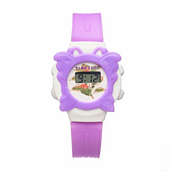 Часы наручные электронные детские Бабочка, d-3 см, длина 19.5 см , микс часы наручные айливи d3 см l14 см микс