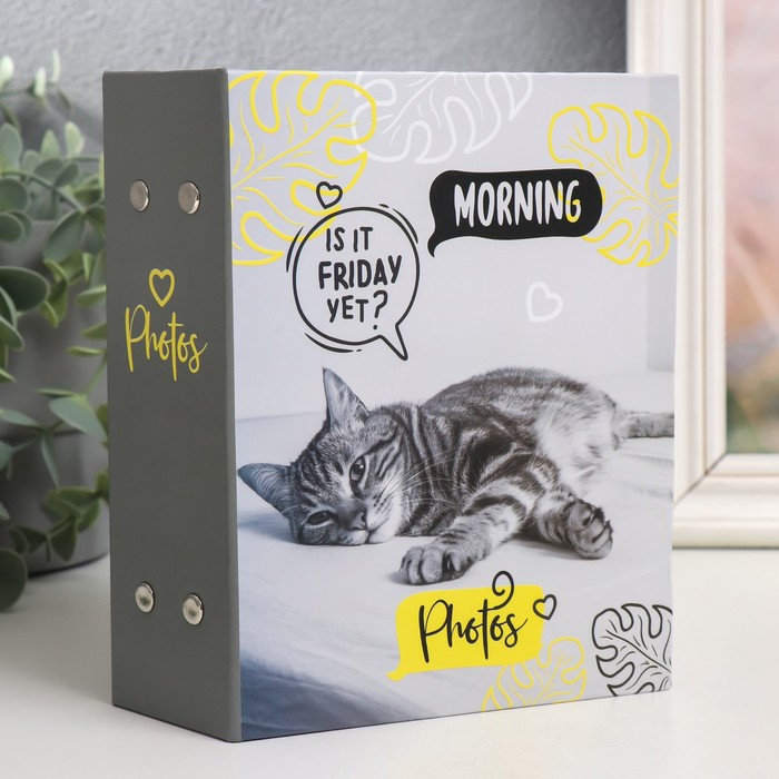 

Фотоальбом на 100 фото 10х15 см, пластик. листы "fluffy pets" Муррр
