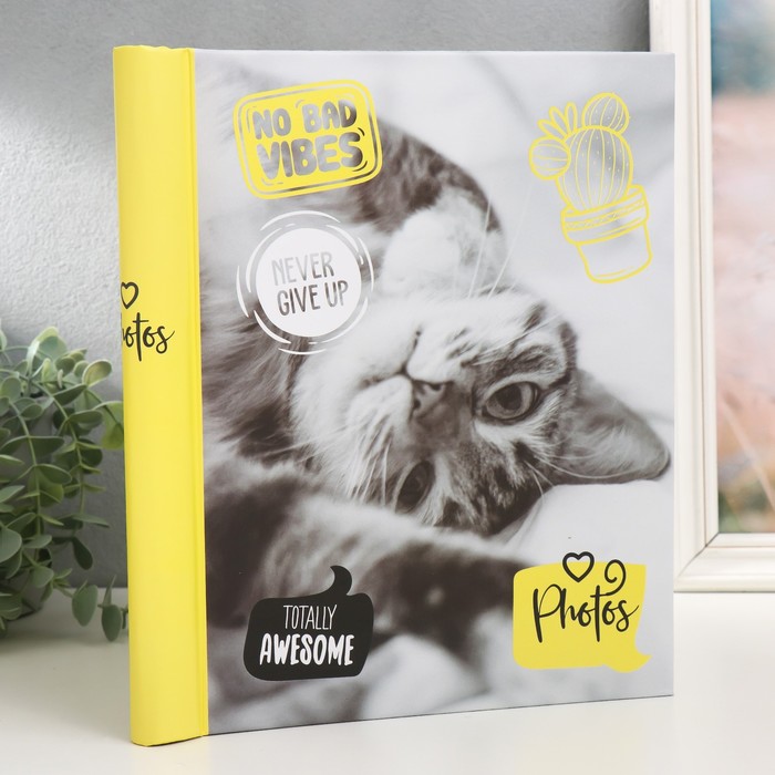 

Фотоальбом на 10 магнитных листов 23х28 см, внутр. спираль "fluffy pets" Мяу