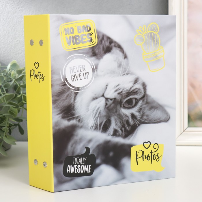 

Фотоальбом на 200 фото 10х15 см, пластик. листы "fluffy pets" Мяу