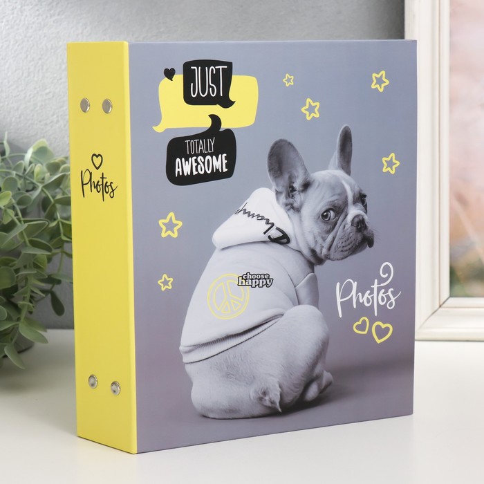 

Фотоальбом на 200 фото 10х15 см, пластик. листы "fluffy pets" Гррр