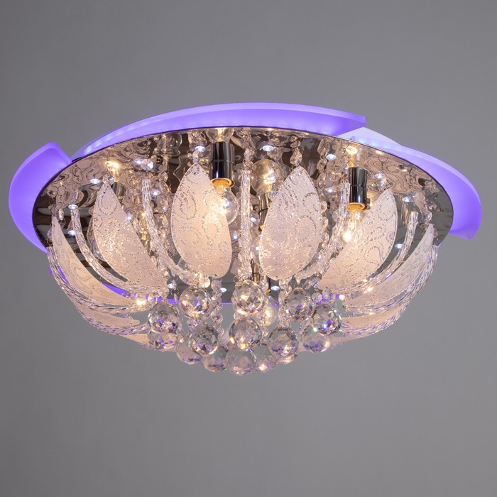 

Люстра 55063/600 CR хром 8х40Вт E14 LED+Blue ПДУ 60х60х27см