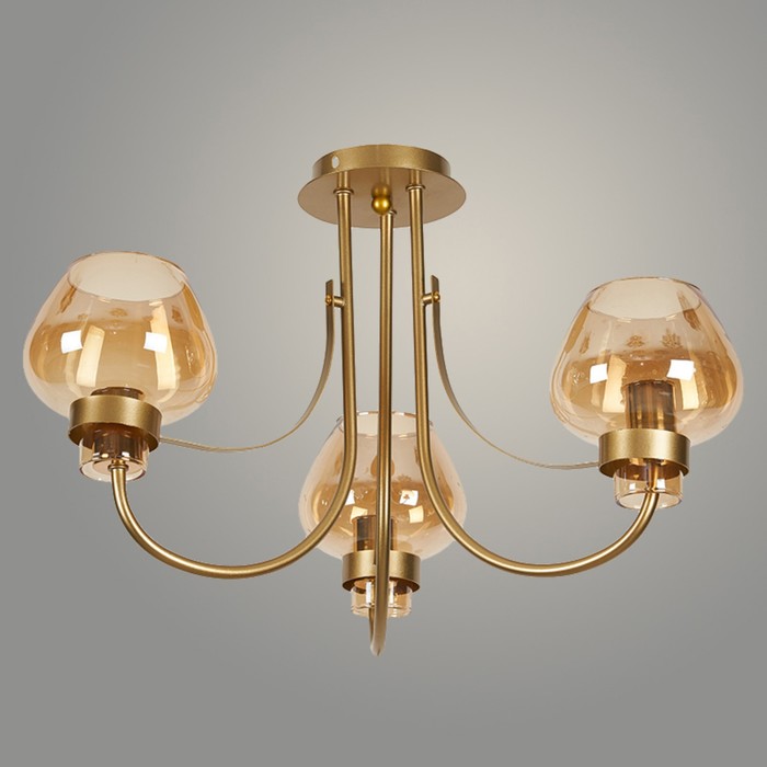 

Люстра 52131/3 CHAMPAGNE GD золото 3х40Вт E27 56х56х32см