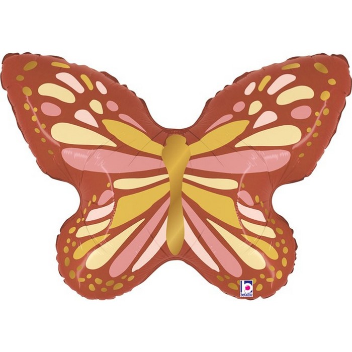 Шар фольгированный 13 «Бабочка Бохо», мини-фигура