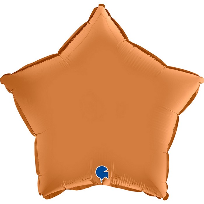 Шар фольгированный 18 «Карамельный сатин», звезда шар фольгированный 18 звезда синяя сатин