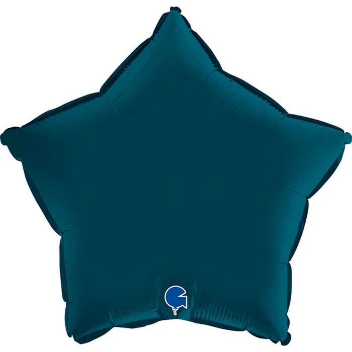 Шар фольгированный 18 «Индиго сатин», звезда шар фольгированный 18 звезда синяя сатин