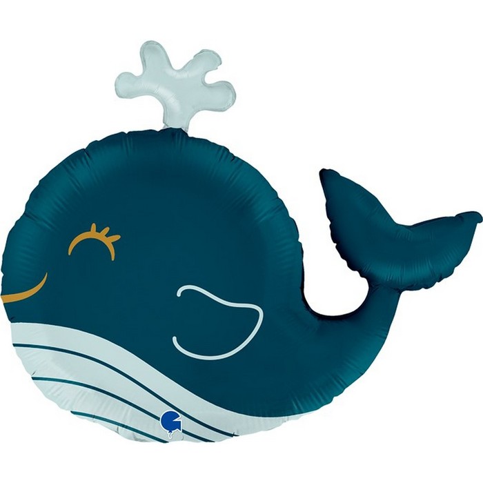 Шар фольгированный 26 «Счастливый кит», фигура