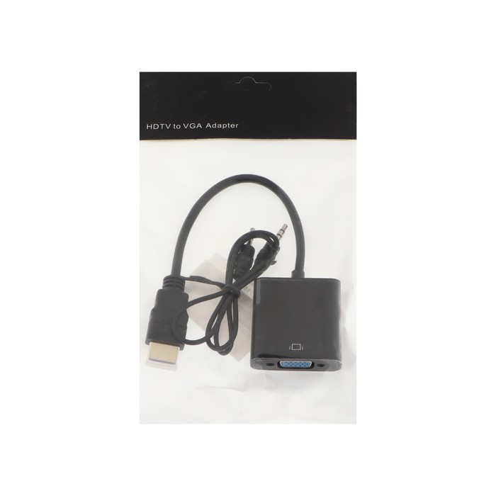 Переходник DGMedia AT1013, HDMI - VGA, черный переходник luazon pl 001 hdmi vga провод 0 2 м чёрный