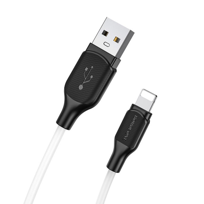 

Кабель Borofone BX42, Lightning - USB, 2.4 А, 1 м, TPE оплётка, белый