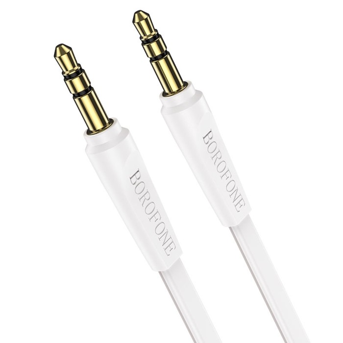 

Кабель аудио AUX Borofone BL6, Jack 3.5 мм(m)-Jack 3.5 мм(m), TPE оплётка, 2 м, белый