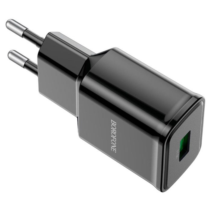 

Сетевое зарядное устройство Borofone BA59A, USB, QC3.0, 3 А, чёрное