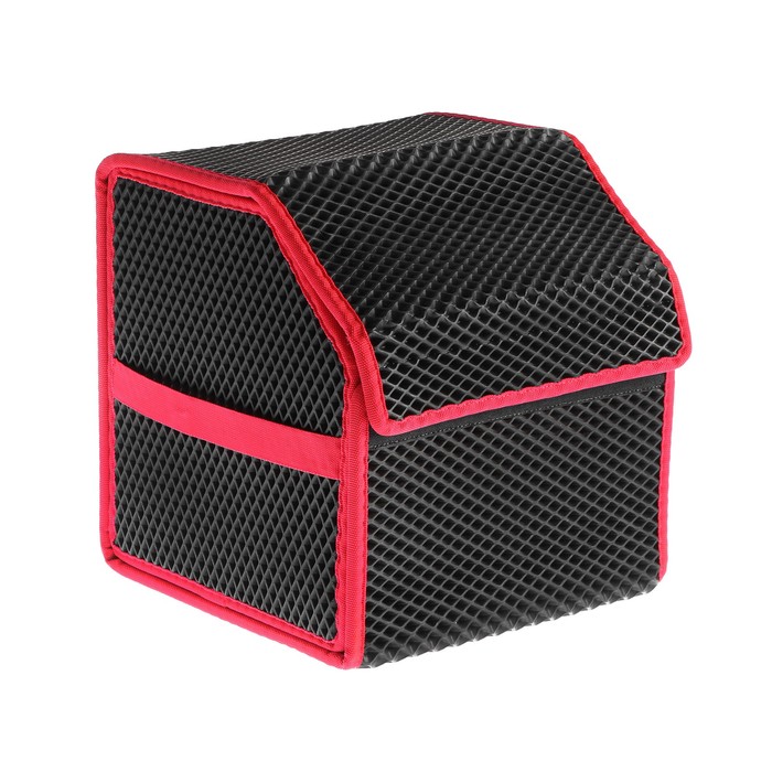 Органайзер кофр в багажник автомобиля, саквояж, EVA-материал, 30 см, красный кант органайзер в багажник автомобиля средний 40×30×28 cм