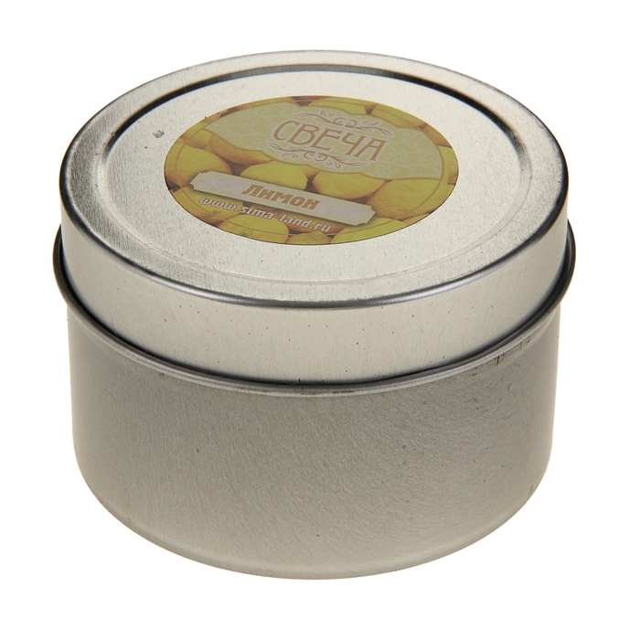 Свеча восковая в банке "Теплые чувства", аромат лимон