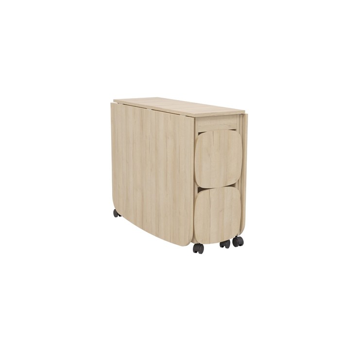 

Стол книжка с табуретами 900х360/1670х740 Дуб ривьера