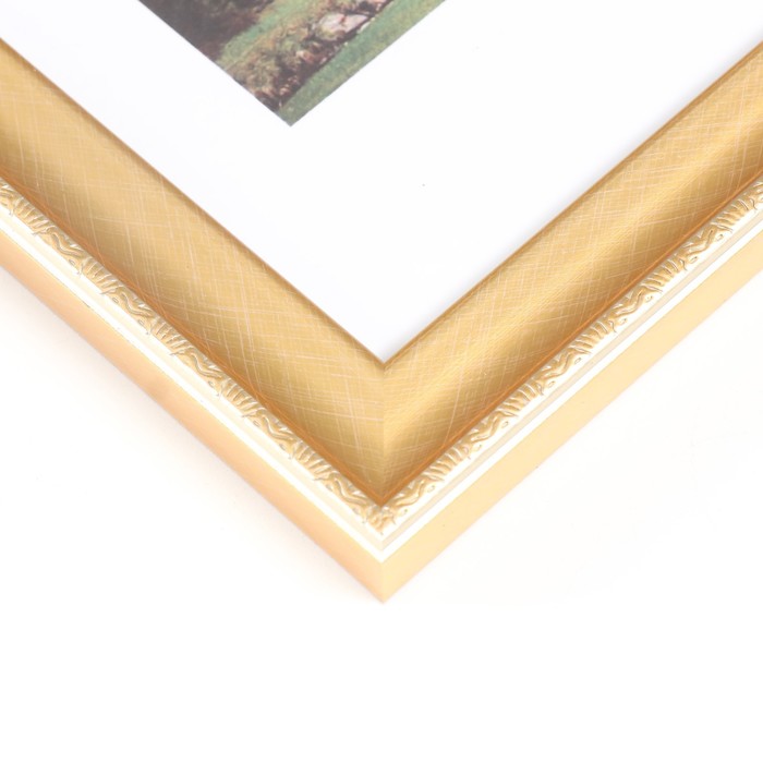 

Фоторамка пластик "Пастель" 21х30 см, золото