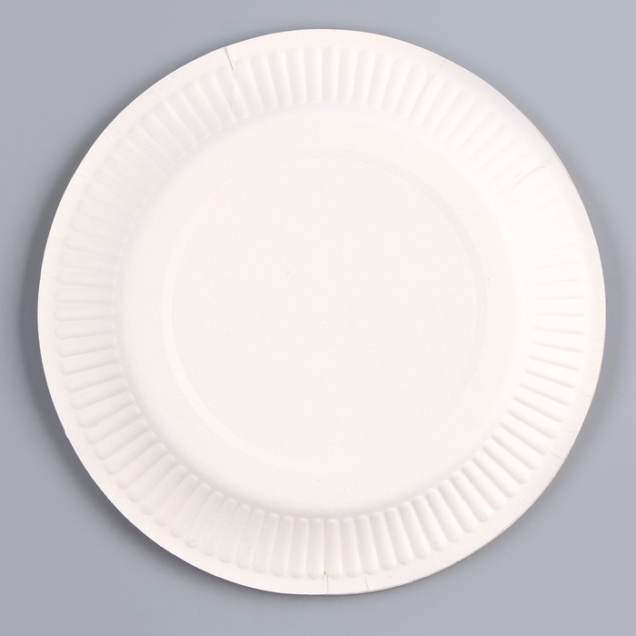 Набор бумажной посуды "Свадебный" 6 тарелок, 6 стаканов