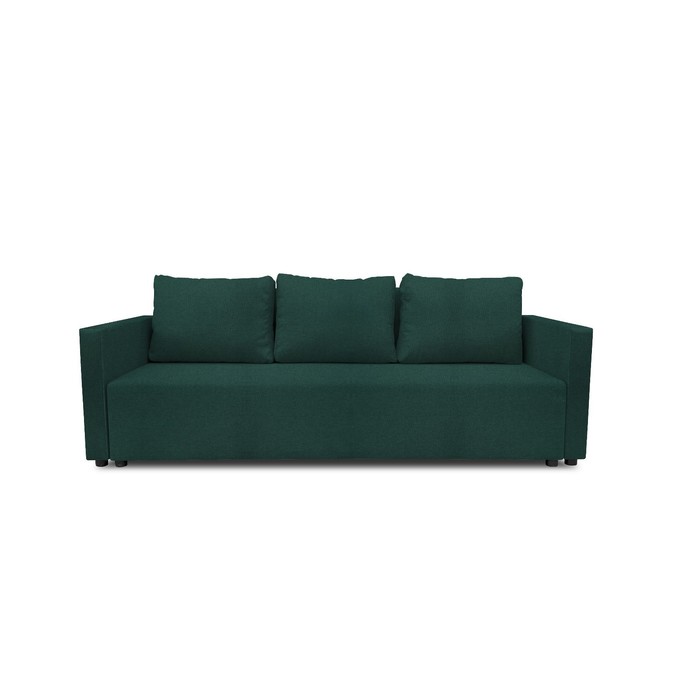 Прямой диван «Алиса 4», еврокнижка, рогожка bahama, цвет plus emerald прямой диван мария еврокнижка рогожка bahama plus цвет linen