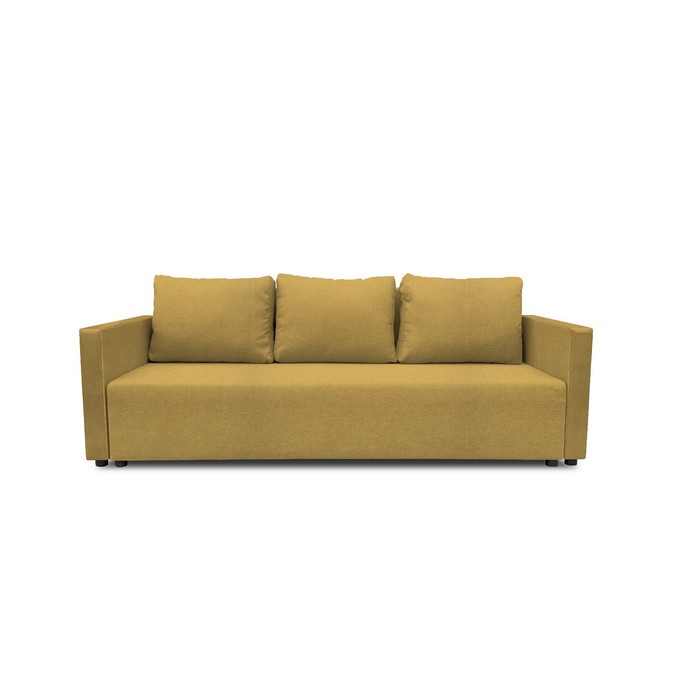 Прямой диван «Алиса 4», еврокнижка, рогожка bahama, цвет plus yellow прямой диван мария еврокнижка рогожка bahama plus цвет iris